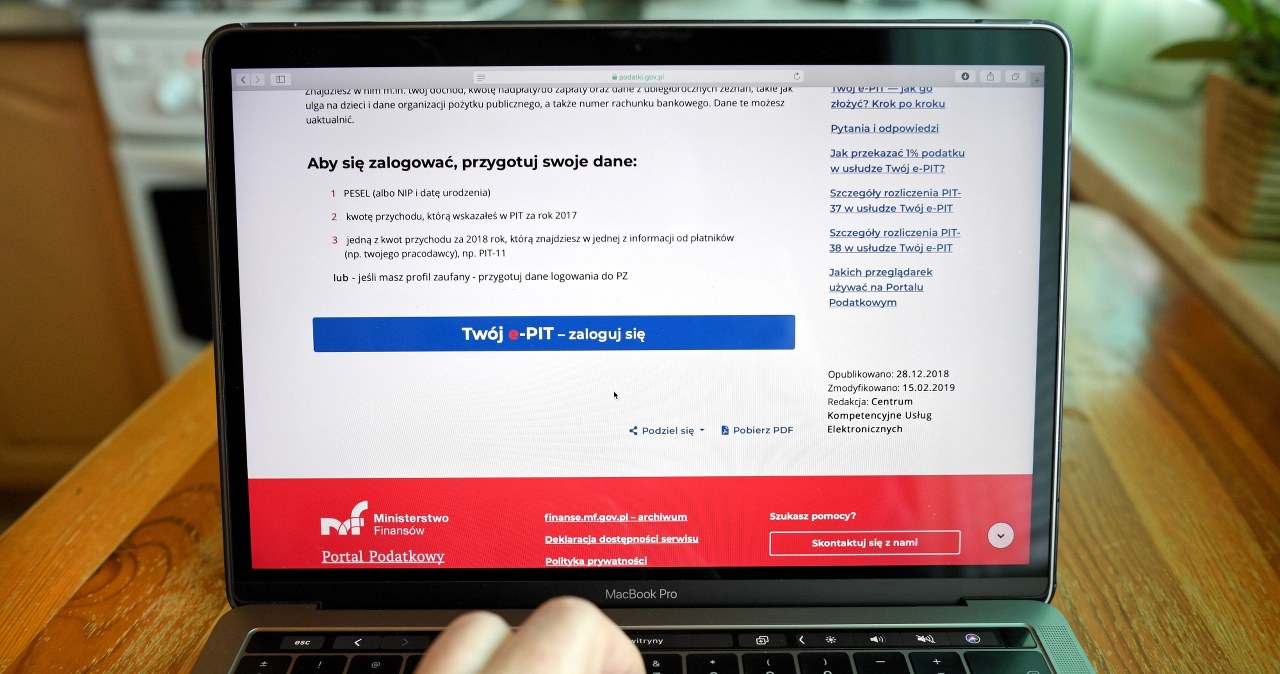 Zeznania podatkowe za 2020 rok już dostępne w e-Urzędzie Skarbowym