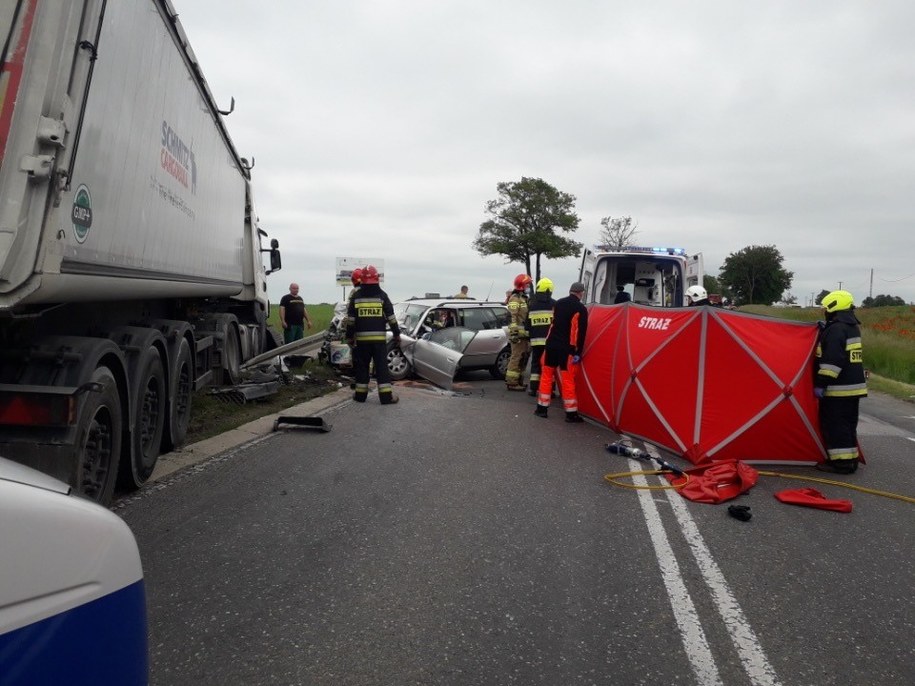 Zginęła kierująca samochodem osobowym /KPP Płońsk /Policja