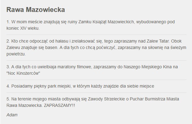 Zgłoszenie Rawy Mazowieckiej /RMF24