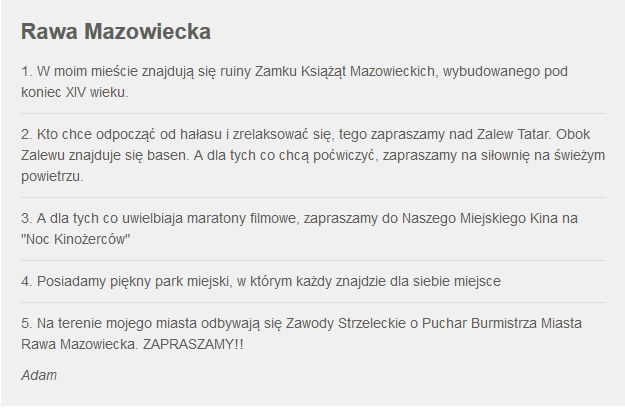 Zgłoszenie Rawy Mazowieckiej /RMF24