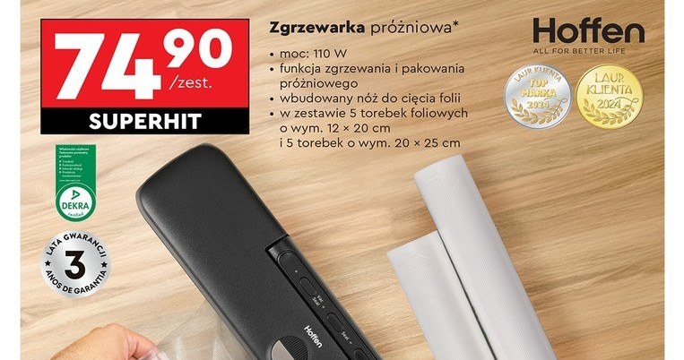 Zgrzewarka próżniowa w Biedronce /Biedronka /INTERIA.PL