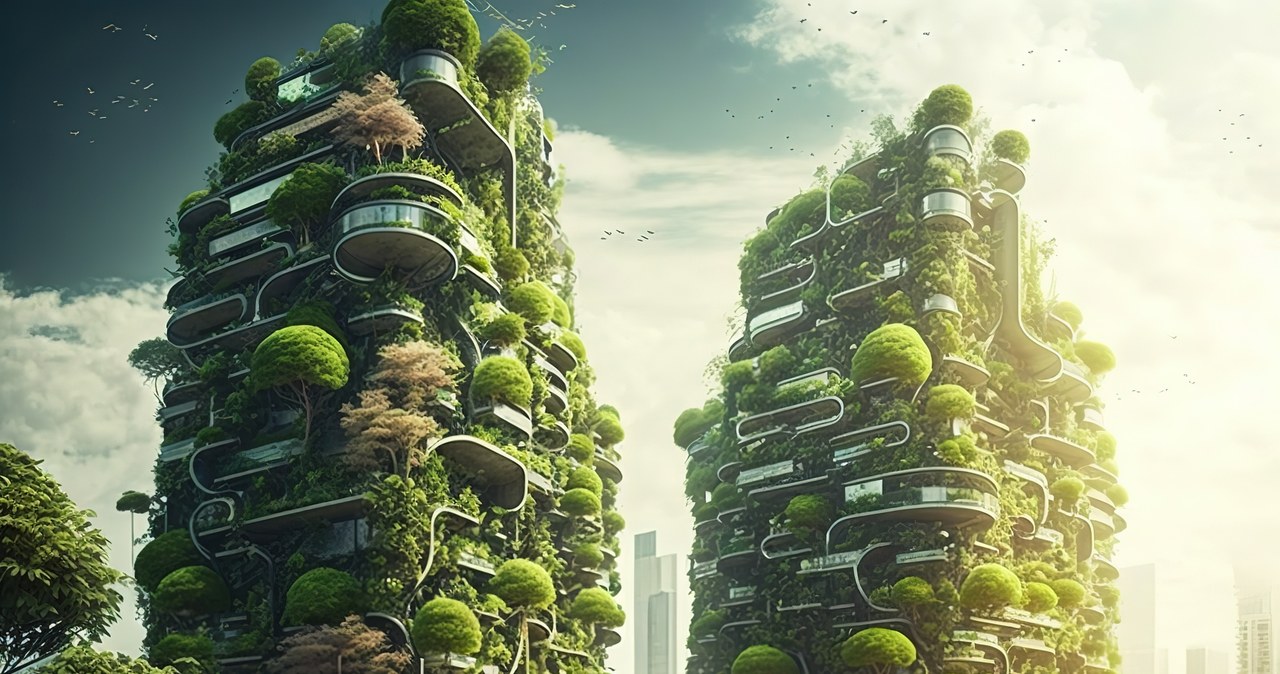 Zieleń i natura ma integralną częścią miast przyszłości, która zapewni mieszkańcom czyste powietrze i komfort psychiczny. /Pixel