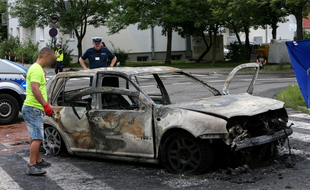Zielona Góra: Wybuch w samochodzie. Kierowca zginął w płomieniach