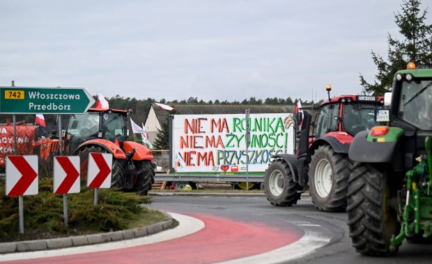 Zielone miasteczko rolników w Nagłowicach. Protest ma potrwać do końca tygodnia