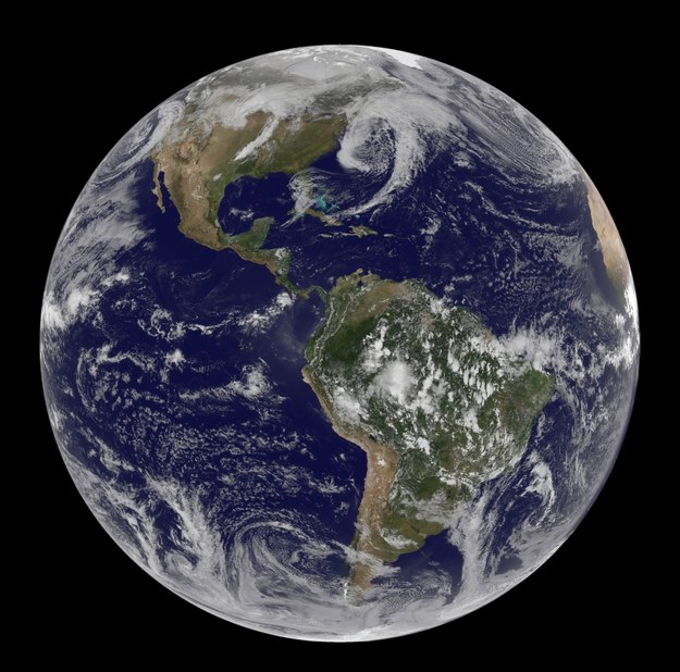 Ziemia widziana z kosmosu, zdjęcie udostępnione przez NASA /ROB GUTRO /PAP/EPA