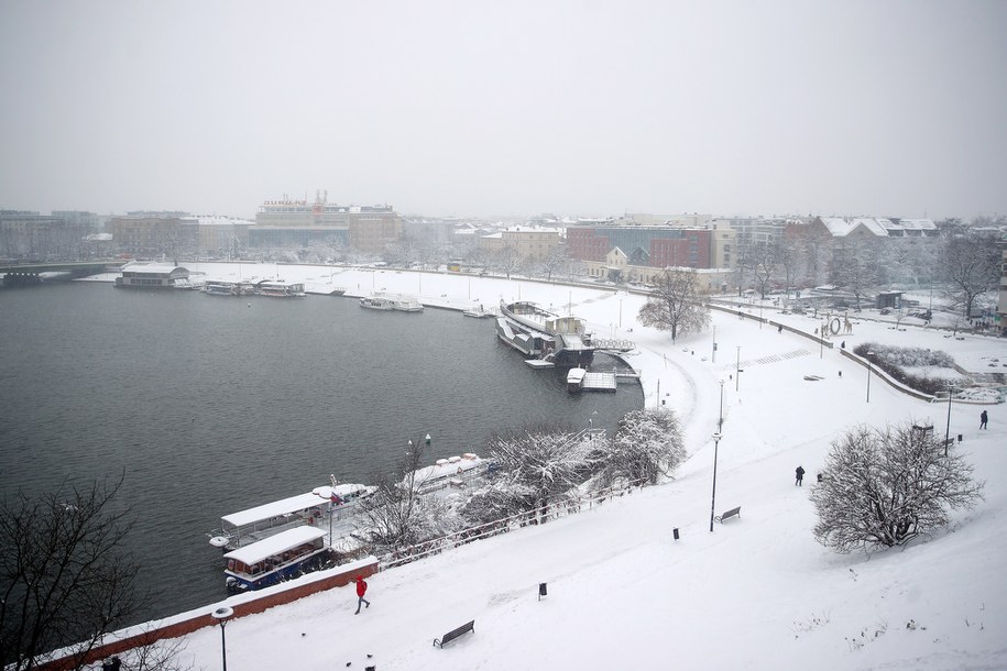 Zima w Krakowie /	Łukasz Gągulski /PAP