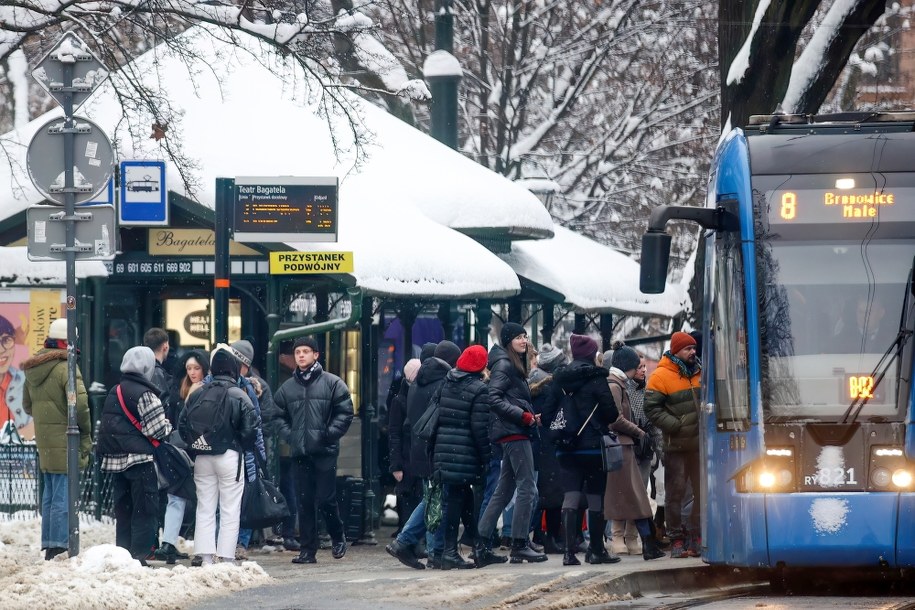 Zima w Krakowie /	Łukasz Gągulski /PAP