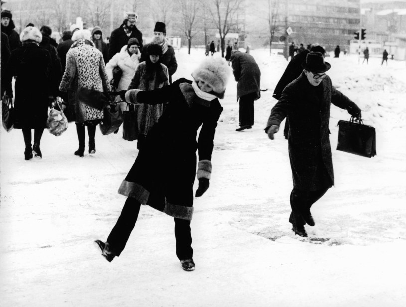 Zima w Warszawie w 1980 roku /Jan Morek /Agencja FORUM