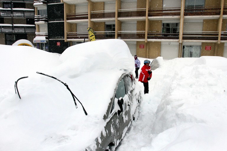 Zima we Francji /AFP
