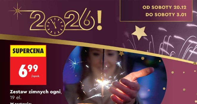 Zimne ognie w świątecznej ofercie Biedronki – klasyczne zestawy i dekoracyjne kształty w supercenach /Biedronka /INTERIA.PL