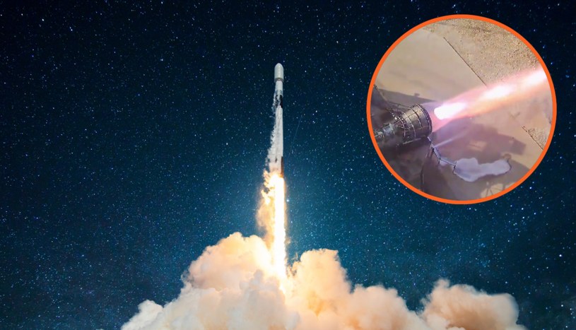 "Zimny silnik" wyniesie człowieka na Księżyc. Udane testy SpaceX (zdjęcie ilustracyjne) /X (dawniej Twitter): SpaceX /123RF/PICSEL