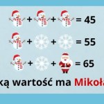Zimowa zagadka matematyczna. Rozszyfrujesz Mikołaja?