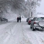 Zimowy paraliż w Bartoszycach, tiry zablokowały drogi