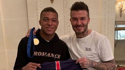 Zjadł "śniadanie z legendą" i… ustrzelił hattricka! Owocne spotkanie Mbappe i Beckhama
