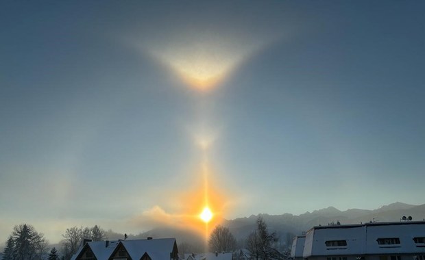Zjawisko halo widziane w Zakopanem