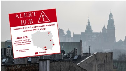 Zła jakość powietrza. Rozesłano alert RCB