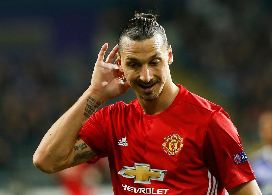 Zlatan Ibrahimovic jeszcze w barwach Manchesteru United /JULIEN WARNAND /PAP/EPA