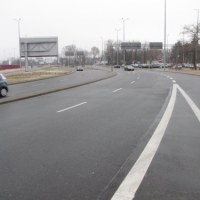 Źle oznakowana droga na parking przy Lotnisku im. Chopina