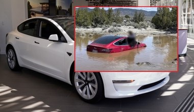 Zlekceważył znaki i utopił Teslę. Ma pretensje do producenta