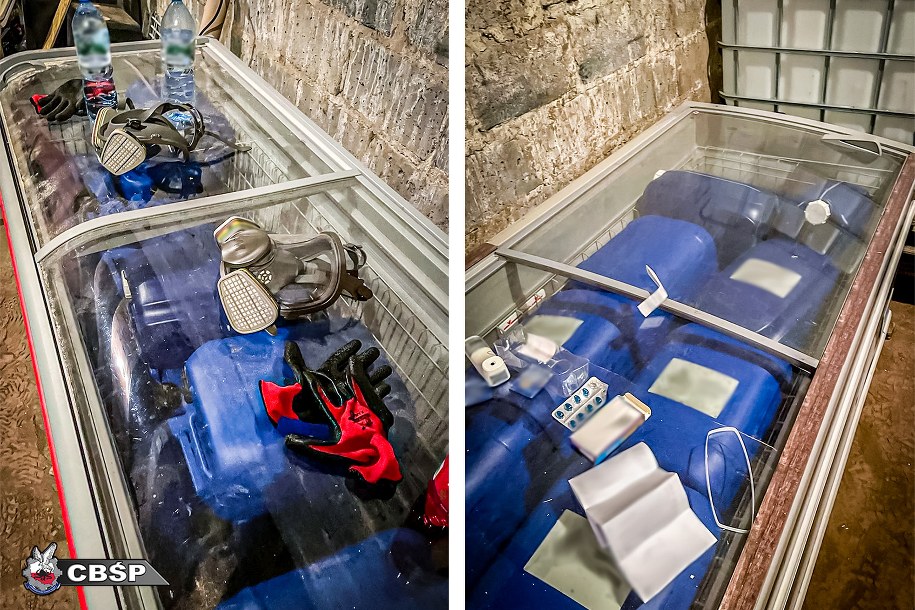 Zlikwidowane laboratorium /Policja