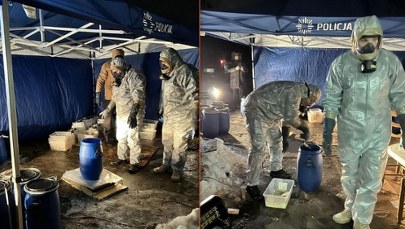 Zlikwidowano narkotykowe laboratorium. Część substancji ukryta w lodówkach 