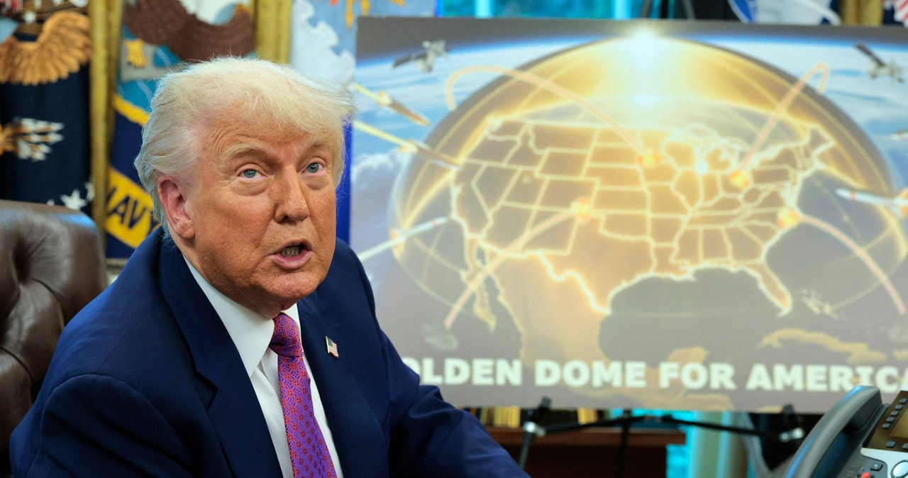 "Złota Kopuła" Trumpa. Wyciekły szczegóły projektu za 175 mld dolarów /CHIP SOMODEVILLA / GETTY IMAGES NORTH AMERICA / Getty Images via AFP /AFP