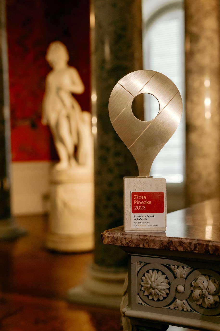 Złota Pinezka od Google'a trafiła do łańcuckiego zamku /Materiały prasowe