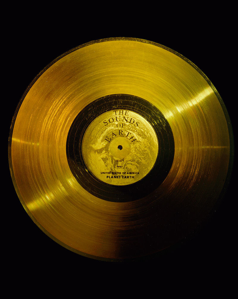 Złota płyta umieszczona na sondzie Voyager /materiały prasowe