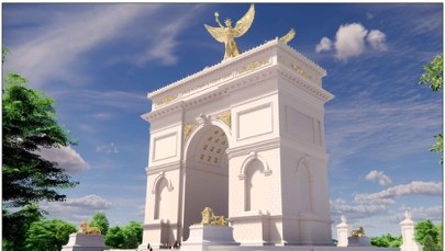 Złota statua wolności i lwy. Tak ma wyglądać łuk triumfalny w Waszyngtonie