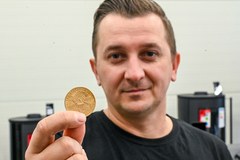 Złote monety w lesie koło Szczecina