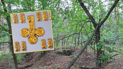 "Złote pantery" obok ludzkich kości. Tajemniczy kurhan skrywał skarb