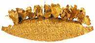 Złoty diadem z grobu III w okręgu grobowym A w Mykenach, XVI w. p.n.e. /Encyklopedia Internautica