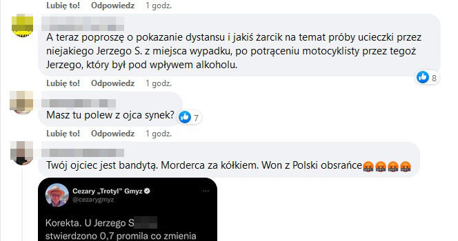 Zmasowany atak na Macieja Stuhra na facebookowym profilu /Facebook