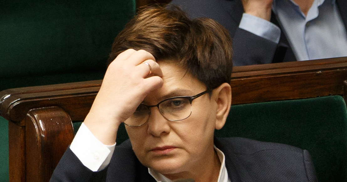 Zmęczona Beata Szydło /Krystian Maj /Agencja FORUM