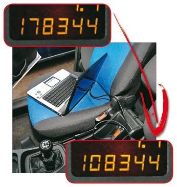 Zmiana stanu licznika przez wtyczkę OBD przy użyciu komputera trwa tylko chwilę i kosztuje grosze. /Motor