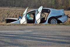 Zmiażdżone bmw, rozbite audi - groźny wypadek