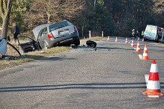 Zmiażdżone bmw, rozbite audi - groźny wypadek
