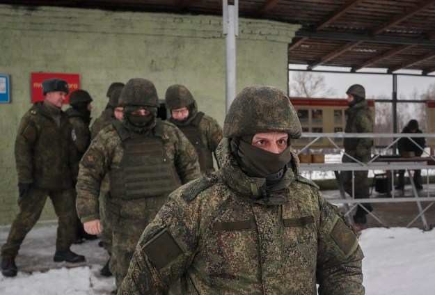 Zmobilizowani rosyjscy żołnierze /YURI KOCHETKOV /PAP/EPA