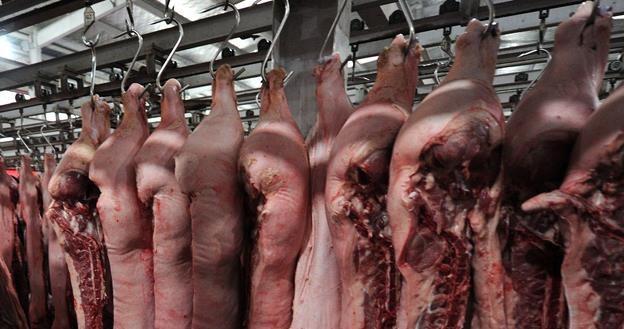 Znacząco spada kondycja finansowa zakładów mięsnych /AFP