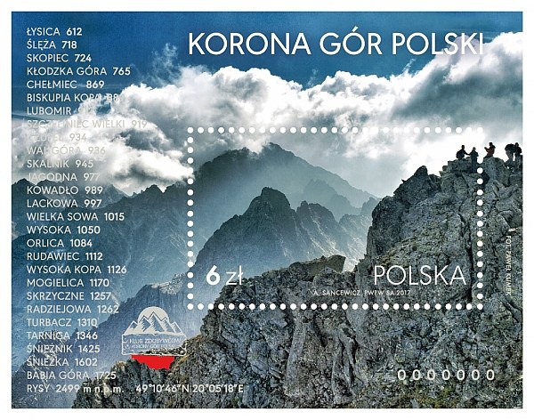 Znaczek "Korona Gór Polski" /materiały prasowe