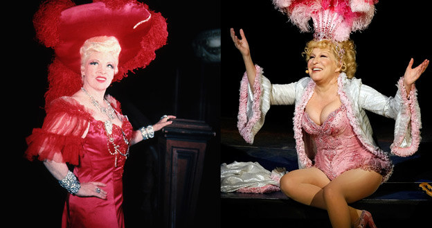 Znajdź różnice: Mae West (L) i Bette Midler (P). /Getty Images/Flash Press Media