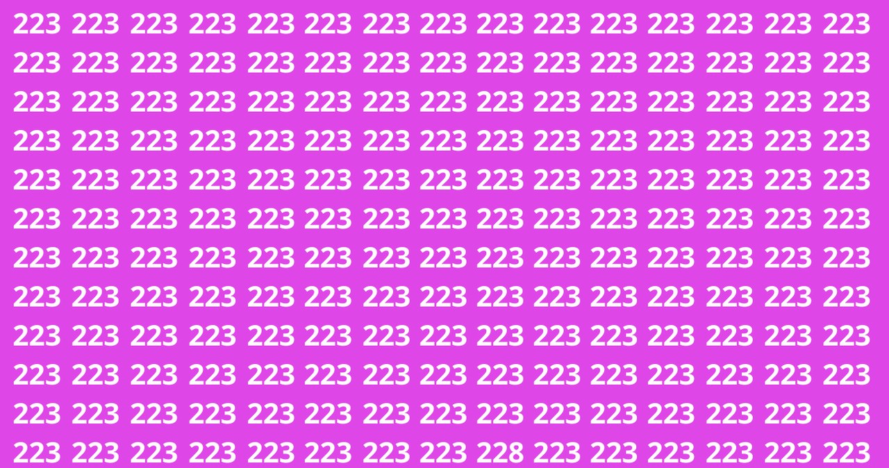 Znajdziesz 228 w 15 sekund? /Canva Pro