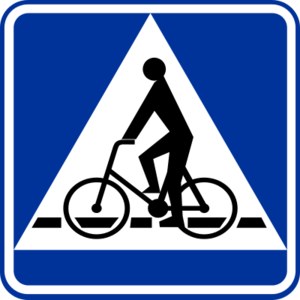 Znak D-6a - przejazd dla rowerzystów /materiał zewnętrzny