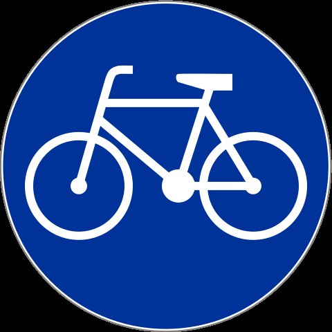 Znak drogowy oznaczający drogę dla rowerów. /Domena publiczna /Wikimedia