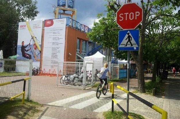 Znak Stop na ścieżce rowerowej w Sopocie / Fot: UM Sopot /Informacja prasowa