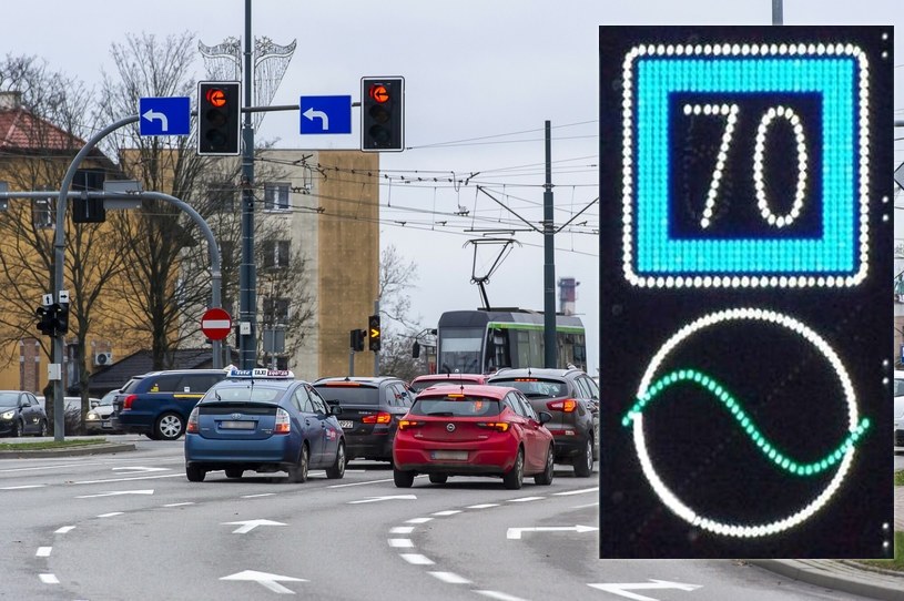 Znak z zieloną falą to bardzo przydatne rozwiązanie w mieście [fot. Radosław Drożdżewski (Zwiadowca21)/ CC BY-SA 4.0] /Stanisław Bielski /Reporter