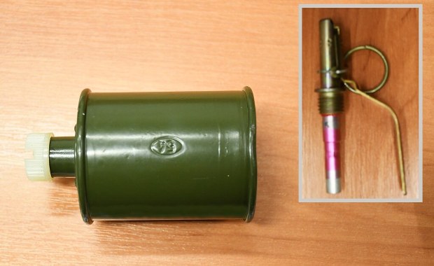 Znalazła granat w garażu byłego męża i przyniosła go na komisariat