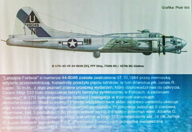 Znaleziony wrak samolotu jest sensacyjnym odkryciem na skalę światową. Samolot został zestrzelony przez niemiecką artylerię przeciwlotniczą 07.10.1944r /Jerzy Muszyński /PAP