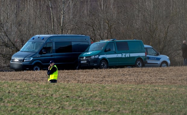 Znalezisko niedaleko Wyryk. To mogą być szczątki rakiety do zwalczania dronów