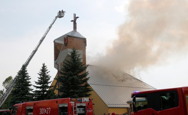 Znamy wstępne przyczyny pożaru kościoła w Sosnowcu